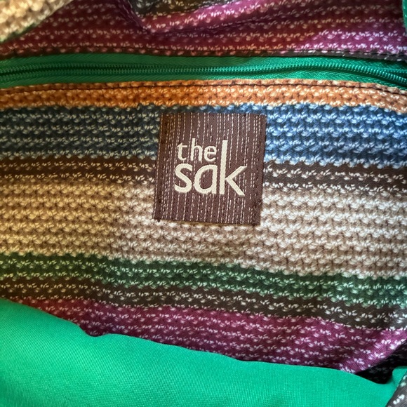 The Sak Striped Canvas hobo in Green, Blue, Brown and Cream - Picture 8 of 8